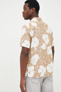 Ανδρικά Πουκάμισα Πουκάμισο από λινό GAP χρώμα: μπεζ, -Gap Κατάστημα unnamed file 2227