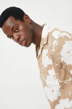 Ανδρικά Πουκάμισα Πουκάμισο από λινό GAP χρώμα: μπεζ, -Gap Κατάστημα unnamed file 2228