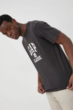 Ανδρικά Μπλουζάκια Βαμβακερό μπλουζάκι GAP γκρι