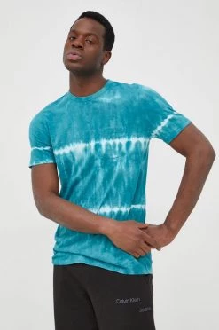 Ανδρικά Μπλουζάκια Βαμβακερό μπλουζάκι GAP τιρκουάζ