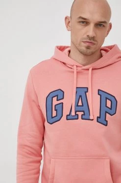 Ανδρικά Χωρίς φερμουάρ Μπλούζα GAP πορτοκαλί, -Gap Κατάστημα unnamed file 2293