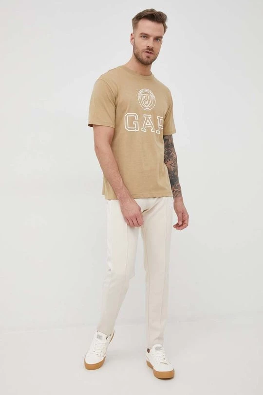 Ανδρικά Μπλουζάκια Βαμβακερό μπλουζάκι GAP πράσινο 3 Ανδρικά Μπλουζάκια Βαμβακερό μπλουζάκι GAP πράσινο