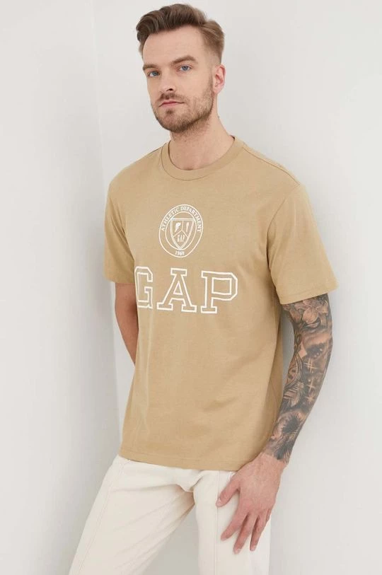 Ανδρικά Μπλουζάκια Βαμβακερό μπλουζάκι GAP πράσινο 4 Ανδρικά Μπλουζάκια Βαμβακερό μπλουζάκι GAP πράσινο - Image 2