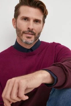 Ανδρικά Χωρίς φερμουάρ Βαμβακερό πουλόβερ GAP χρώμα: μοβ, -Gap Κατάστημα unnamed file 236