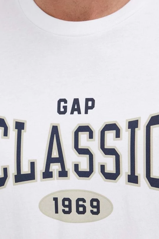 Ανδρικά Μπλουζάκια Βαμβακερό μπλουζάκι GAP άσπρο 7 Ανδρικά Μπλουζάκια Βαμβακερό μπλουζάκι GAP άσπρο - Image 5