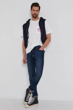 Ανδρικά Μπλουζάκια Μπλουζάκι GAP χρώμα: άσπρο