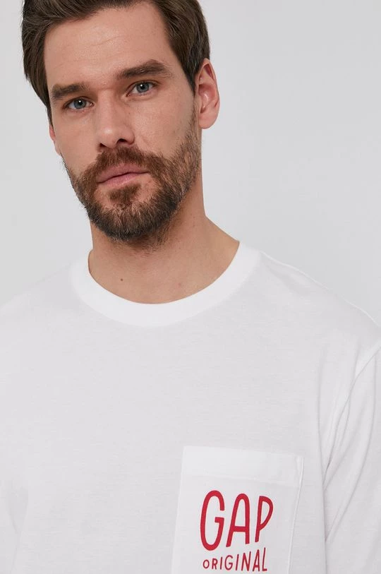 Ανδρικά Μπλουζάκια Μπλουζάκι GAP χρώμα: άσπρο 6 Ανδρικά Μπλουζάκια Μπλουζάκι GAP χρώμα: άσπρο - Image 4