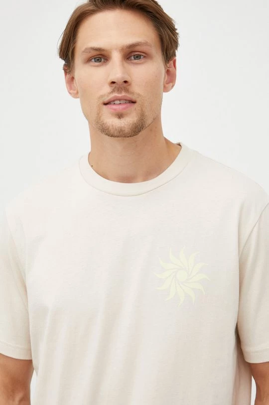 Ανδρικά Μπλουζάκια Βαμβακερό μπλουζάκι GAP μπεζ 3 Ανδρικά Μπλουζάκια Βαμβακερό μπλουζάκι GAP μπεζ