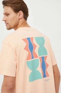 Ανδρικά Μπλουζάκια Βαμβακερό μπλουζάκι GAP πορτοκαλί