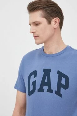 Ανδρικά Μπλουζάκια Βαμβακερό μπλουζάκι GAP μπλε -Gap Κατάστημα unnamed file 2550