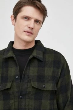 Ανδρικά Πουκάμισα GAP - Πουκάμισο από μείγμα μαλλιού μαύρο -Gap Κατάστημα unnamed file 2559