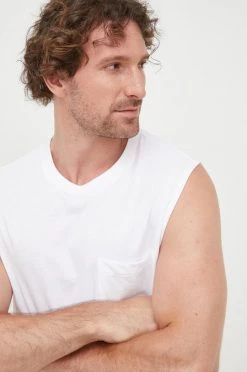 Ανδρικά Αμάνικα Βαμβακερό μπλουζάκι GAP άσπρο -Gap Κατάστημα unnamed file 2593