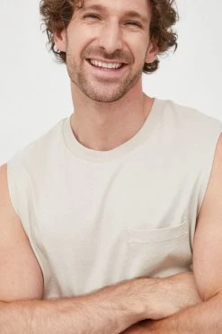 Ανδρικά Αμάνικα Βαμβακερό μπλουζάκι GAP μπεζ -Gap Κατάστημα unnamed file 2598