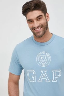 Ανδρικά Μπλουζάκια Βαμβακερό μπλουζάκι GAP ανοιχτό μπλε -Gap Κατάστημα unnamed file 2639