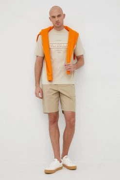 Ανδρικά Σορτς GAP χρώμα: μπεζ