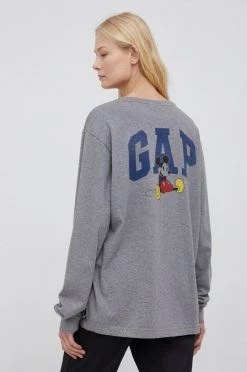 Μακρυμάνικο Βαμβακερό πουκάμισο με μακριά μανίκια GAP γκρι -Gap Κατάστημα unnamed file 2668