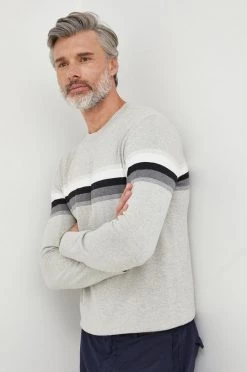 Ανδρικά Χωρίς φερμουάρ Βαμβακερό πουλόβερ GAP χρώμα: γκρι,