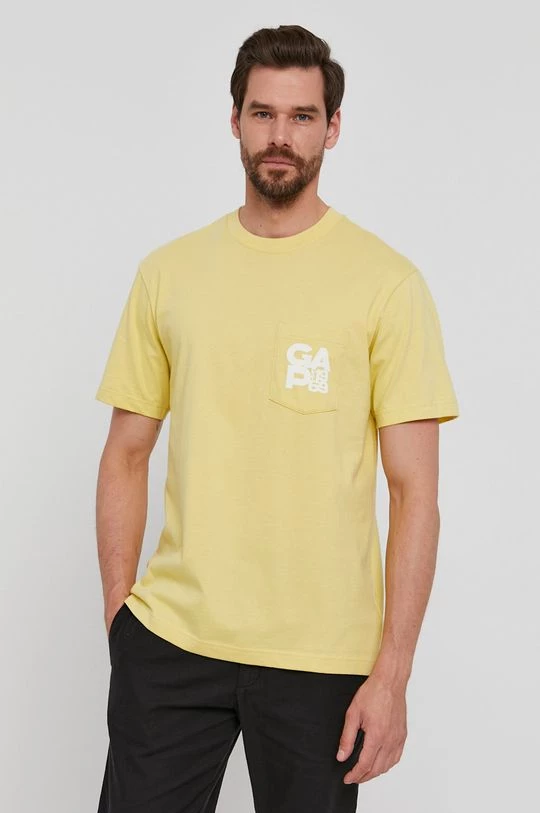 Ανδρικά Μπλουζάκια Μπλουζάκι GAP χρώμα: κίτρινο 6 Ανδρικά Μπλουζάκια Μπλουζάκι GAP χρώμα: κίτρινο - Image 4