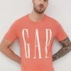 Ανδρικά Μπλουζάκια Βαμβακερό μπλουζάκι GAP πορτοκαλί -Gap Κατάστημα unnamed file 2724