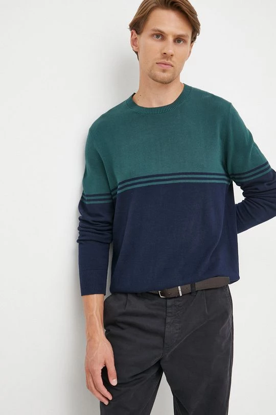 Ανδρικά Χωρίς φερμουάρ Βαμβακερό πουλόβερ GAP χρώμα: ναυτικό μπλε, 3 Ανδρικά Χωρίς φερμουάρ Βαμβακερό πουλόβερ GAP χρώμα: ναυτικό μπλε,