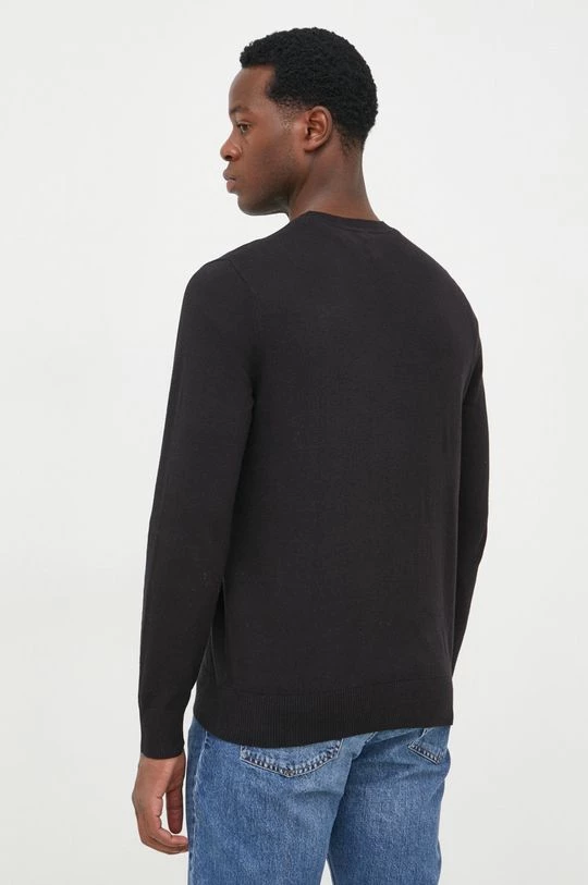 Ανδρικά Χωρίς φερμουάρ Βαμβακερό πουλόβερ GAP χρώμα: μαύρο, 5 Ανδρικά Χωρίς φερμουάρ Βαμβακερό πουλόβερ GAP χρώμα: μαύρο, - Image 3