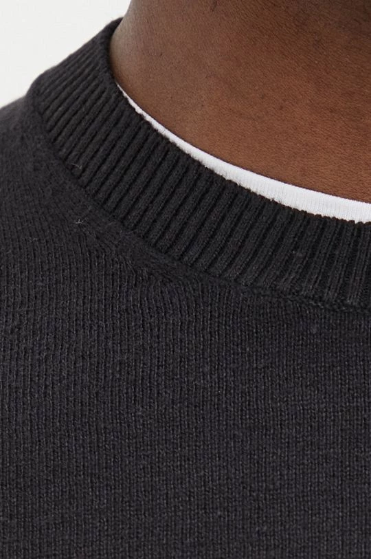 Ανδρικά Χωρίς φερμουάρ Βαμβακερό πουλόβερ GAP χρώμα: μαύρο, 7 Ανδρικά Χωρίς φερμουάρ Βαμβακερό πουλόβερ GAP χρώμα: μαύρο, - Image 5