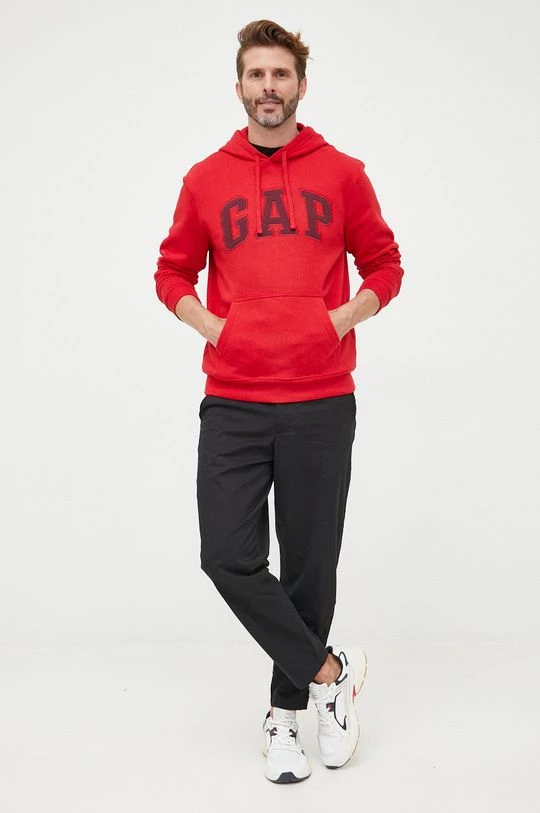Ανδρικά Χωρίς φερμουάρ Μπλούζα GAP κόκκινο, 4 Ανδρικά Χωρίς φερμουάρ Μπλούζα GAP κόκκινο, - Image 2