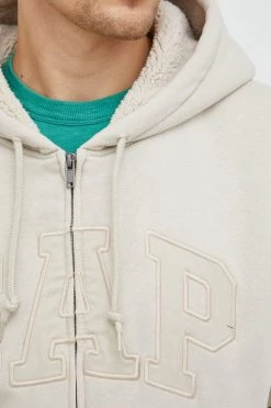 Ανδρικά Με φερμουάρ Μπλούζα GAP μπεζ, με κουκούλα -Gap Κατάστημα unnamed file 386