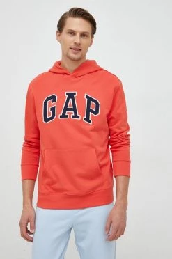 Ανδρικά Χωρίς φερμουάρ Βαμβακερή μπλούζα GAP κόκκινο, με κουκούλα -Gap Κατάστημα unnamed file 396