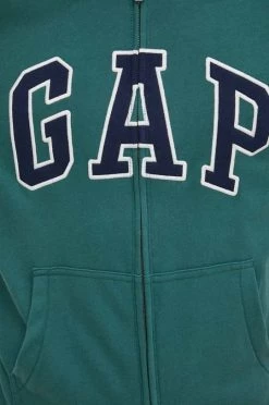 Ανδρικά Με φερμουάρ Βαμβακερή μπλούζα GAP πράσινο, με κουκούλα -Gap Κατάστημα unnamed file 402