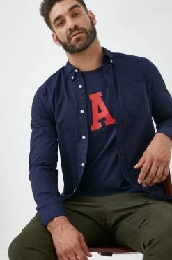 Ανδρικά Πουκάμισα Πουκάμισο GAP ναυτικό μπλε,