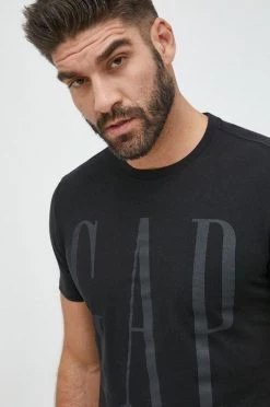 Ανδρικά Μπλουζάκια Βαμβακερό μπλουζάκι GAP μαύρο -Gap Κατάστημα unnamed file 454