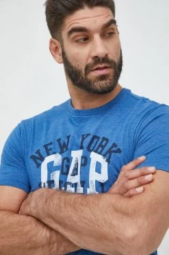 Ανδρικά Μπλουζάκια Βαμβακερό μπλουζάκι GAP βάσκας