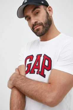 Ανδρικά Μπλουζάκια Βαμβακερό μπλουζάκι GAP άσπρο -Gap Κατάστημα unnamed file 472