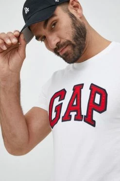 Ανδρικά Μπλουζάκια Βαμβακερό μπλουζάκι GAP άσπρο -Gap Κατάστημα unnamed file 473