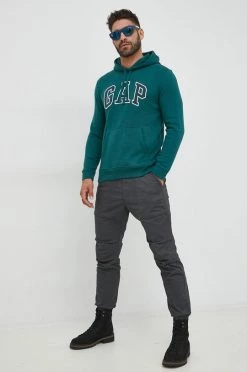 Ανδρικά Χωρίς φερμουάρ Μπλούζα GAP πράσινο, με κουκούλα -Gap Κατάστημα unnamed file 476