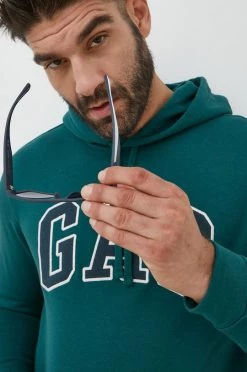 Ανδρικά Χωρίς φερμουάρ Μπλούζα GAP πράσινο, με κουκούλα -Gap Κατάστημα unnamed file 478
