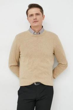 Ανδρικά Χωρίς φερμουάρ Βαμβακερό πουλόβερ GAP χρώμα: μπεζ,