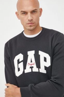 Ανδρικά Χωρίς φερμουάρ Μπλούζα GAP μαύρο,