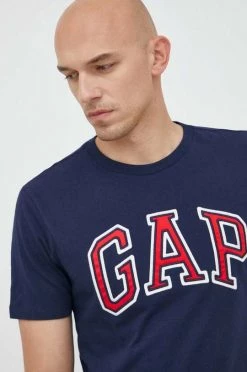 Ανδρικά Μπλουζάκια Βαμβακερό μπλουζάκι GAP ναυτικό μπλε -Gap Κατάστημα unnamed file 538