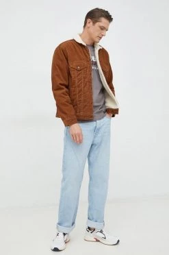 Ανδρικά Κοντά μπουφάν Μπουφάν με κορδόνι GAP καφέ, -Gap Κατάστημα unnamed file 566