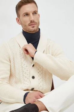 Ανδρικά Με φερμουάρ Βαμβακερή ζακέτα GAP μπεζ