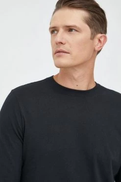 Ανδρικά Μακρυμάνικα Βαμβακερή μπλούζα με μακριά μανίκια GAP μαύρο -Gap Κατάστημα unnamed file 627