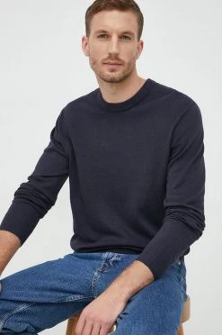 Ανδρικά Χωρίς φερμουάρ Βαμβακερό πουλόβερ GAP χρώμα: ναυτικό μπλε,