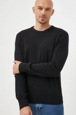 Ανδρικά Χωρίς φερμουάρ Βαμβακερό πουλόβερ GAP χρώμα: μαύρο,