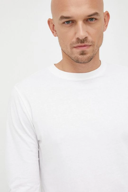 Ανδρικά Μακρυμάνικα Βαμβακερή μπλούζα με μακριά μανίκια GAP άσπρο 5 Ανδρικά Μακρυμάνικα Βαμβακερή μπλούζα με μακριά μανίκια GAP άσπρο - Image 3