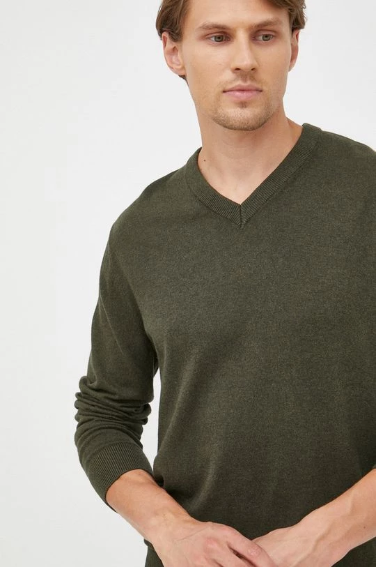 Ανδρικά Χωρίς φερμουάρ Βαμβακερό πουλόβερ GAP χρώμα: πράσινο, 6 Ανδρικά Χωρίς φερμουάρ Βαμβακερό πουλόβερ GAP χρώμα: πράσινο, - Image 4