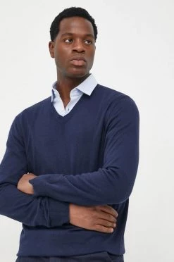 Ανδρικά Χωρίς φερμουάρ Βαμβακερό πουλόβερ GAP χρώμα: ναυτικό μπλε, -Gap Κατάστημα unnamed file 728