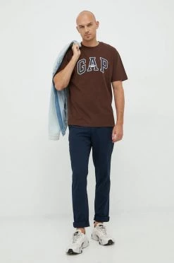 Ανδρικά Μπλουζάκια Βαμβακερό μπλουζάκι GAP καφέ -Gap Κατάστημα unnamed file 765