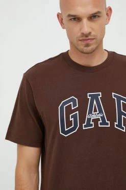 Ανδρικά Μπλουζάκια Βαμβακερό μπλουζάκι GAP καφέ -Gap Κατάστημα unnamed file 767